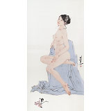 王其志 四尺《桃李佳人》  中美協(xié)會(huì)員 江蘇贛榆美協(xié)副主席