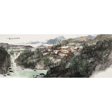 【已售】管旺林 小六尺《云溪隱境》 中美協(xié)會員