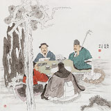 趙開新 四尺斗方《雅集圖》 中美協(xié)會員 國家畫院畫家（詢價）