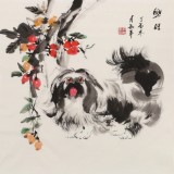 【已售】尹和平 四尺斗方《興旺》 當代鄉(xiāng)土童趣繪畫名家