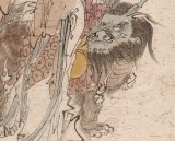 曹建濤 小四尺《送瑞圖》獨(dú)具特色水墨人物畫家