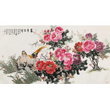 【已售】梁景欣 六尺《富貴吉祥》 青大美院學(xué)院派畫家