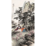 【已售】鄒本財(cái) 三尺《對(duì)弈圖》 公主嶺市美協(xié)常務(wù)副主席