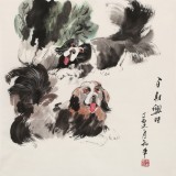 【已售】尹和平 四尺斗方《百財興旺》 當代鄉(xiāng)土童趣繪畫名家