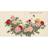 【已售】凌雪 六尺《花開富貴》 北京美協(xié)會員