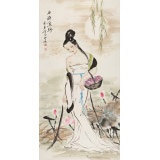 李鳳英 四尺《西施浣紗》 北京美協(xié)會(huì)員（詢(xún)價(jià)）