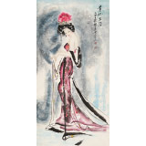 【已售】李鳳英 四尺《貴妃出浴》 北京美協(xié)會員