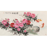 梁景欣 六尺《富貴有余》 青大美院學(xué)院派畫家