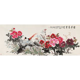 【已售】梁景欣 小六尺《榮華富貴》 青大美院學院派畫家