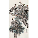 朱祖義 四尺《松韻仙風(fēng)》 中國(guó)老子書畫院副院長(zhǎng)