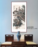 【已售】朱祖義 四尺《松鶴萬壽圖》 中國老子書畫院副院長