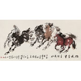 王向陽 四尺《雄風萬里 馬到成功》 中國美術家協(xié)會會員（詢價）