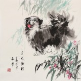 尹和平 四尺斗方《壬戌興旺》 當(dāng)代鄉(xiāng)土童趣繪畫名家