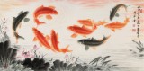 【已售】周升達 四尺《富貴久魚》 中國畫院國畫組長（詢價）