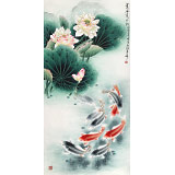 【已售】南海禪寺 妙林居士 四尺《蓮風(fēng)送九如》