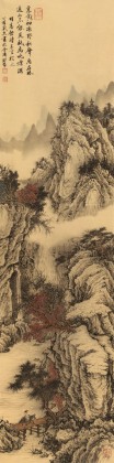 【已售】吳顯剛 《云壑秋行圖》 貴州七星關(guān)美協(xié)主席