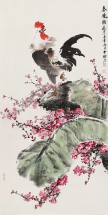 【已售】鄒本財 三尺《春曉圖》 公主嶺市美協(xié)常務副主席