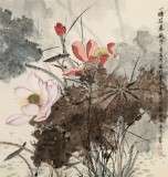 【已售】吳顯剛 四尺斗方《一塘荷氣》 貴州七星關(guān)美協(xié)主席