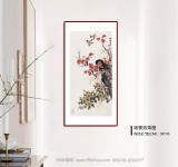 鄒本財(cái) 四尺三開《麻雀報(bào)喜》 公主嶺市美協(xié)常務(wù)副主席