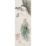 曹建濤 小四尺《羅漢圖》獨(dú)具特色水墨人物畫家