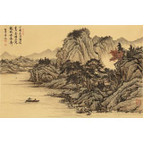 吳顯剛 四尺三開《歸舟圖》 貴州七星關(guān)美協(xié)主席