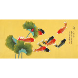 凌雪 四尺《年年有余》 北京美協(xié)會(huì)員