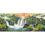 吳東 小八尺《旭日東升》 著名易經(jīng)風(fēng)水畫(huà)家