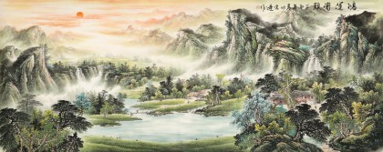 【已售】張宏達 小八尺《鴻運當頭》