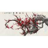 何華賢 四尺《紅梅報(bào)春》 潁淮書畫名家