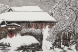 王永剛 四尺雪景山水《老屋飛雪》 國家一級美術師