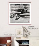 王永剛 四尺斗方《小河飛雪圖》 國家一級(jí)美術(shù)師（詢價(jià)）