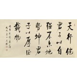 夏廣田 四尺《天行健 君子以自強(qiáng)不息》著名啟功體書法家