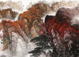 【已售可訂制】李碧峰 小八尺《秋山鳴泉圖》 中國(guó)書(shū)畫(huà)家協(xié)會(huì)理事