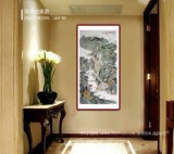 【已售】廖崧越 四尺《春溪行旅》 廣西桂林美協(xié)會員