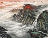 【已售】王友金 小八尺《迎客松》 旭日祥云 鴻運(yùn)當(dāng)頭