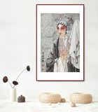 梁健 畫戲《國色天香》 當(dāng)代百杰畫家 中美協(xié)會員 代表作花旦題材