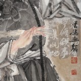 梁健 畫戲《俏花旦》 當(dāng)代百杰畫家 中美協(xié)會(huì)員 代表作花旦題材