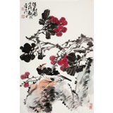 【已售】柳常學(xué) 四尺三開(kāi)《得利圖》 中國(guó)書(shū)畫(huà)家協(xié)會(huì)理事