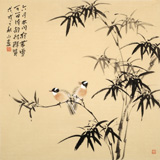 皇甫小喜 四尺斗方《可留清韻待群賢》 河南著名花鳥畫家