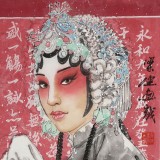 梁健 《蘭亭雅韻》 當代百杰畫家 中美協(xié)會員 代表作花旦題材