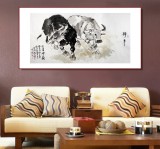 王向陽四尺國畫風水牛《仁者無敵》 中國美術家協(xié)會會員