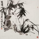 陳丹暉 四尺斗方《雙清圖》 江蘇省美協(xié)會員 清華美院助教