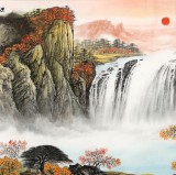 【已售】楊銘昌 小六尺《旭日祥云》 安徽山水畫研究協(xié)會(huì)理事