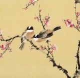 【已售】皇甫小喜 四尺斗方《白頭到老》 河南著名花鳥畫家