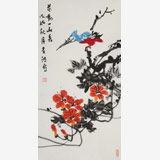 邢書波 《花動(dòng)一山春》 中美協(xié)會員 清華美院創(chuàng)作班導(dǎo)師（詢價(jià)）