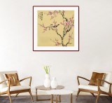 【已售】皇甫小喜 四尺斗方《白頭到老》 河南著名花鳥畫家