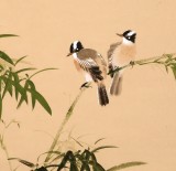 【已售】皇甫小喜 四尺斗方《竹憐新雨后》 河南著名花鳥畫家