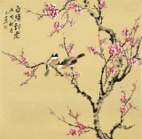 【已售】皇甫小喜 四尺斗方《白頭到老》 河南著名花鳥畫家