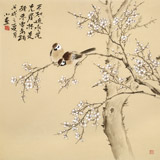 【已售】皇甫小喜 四尺斗方《寒梅傲骨》 河南著名花鳥(niǎo)畫家