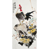 【已售】梁景欣 三尺《大吉圖》 學(xué)院派畫(huà)家